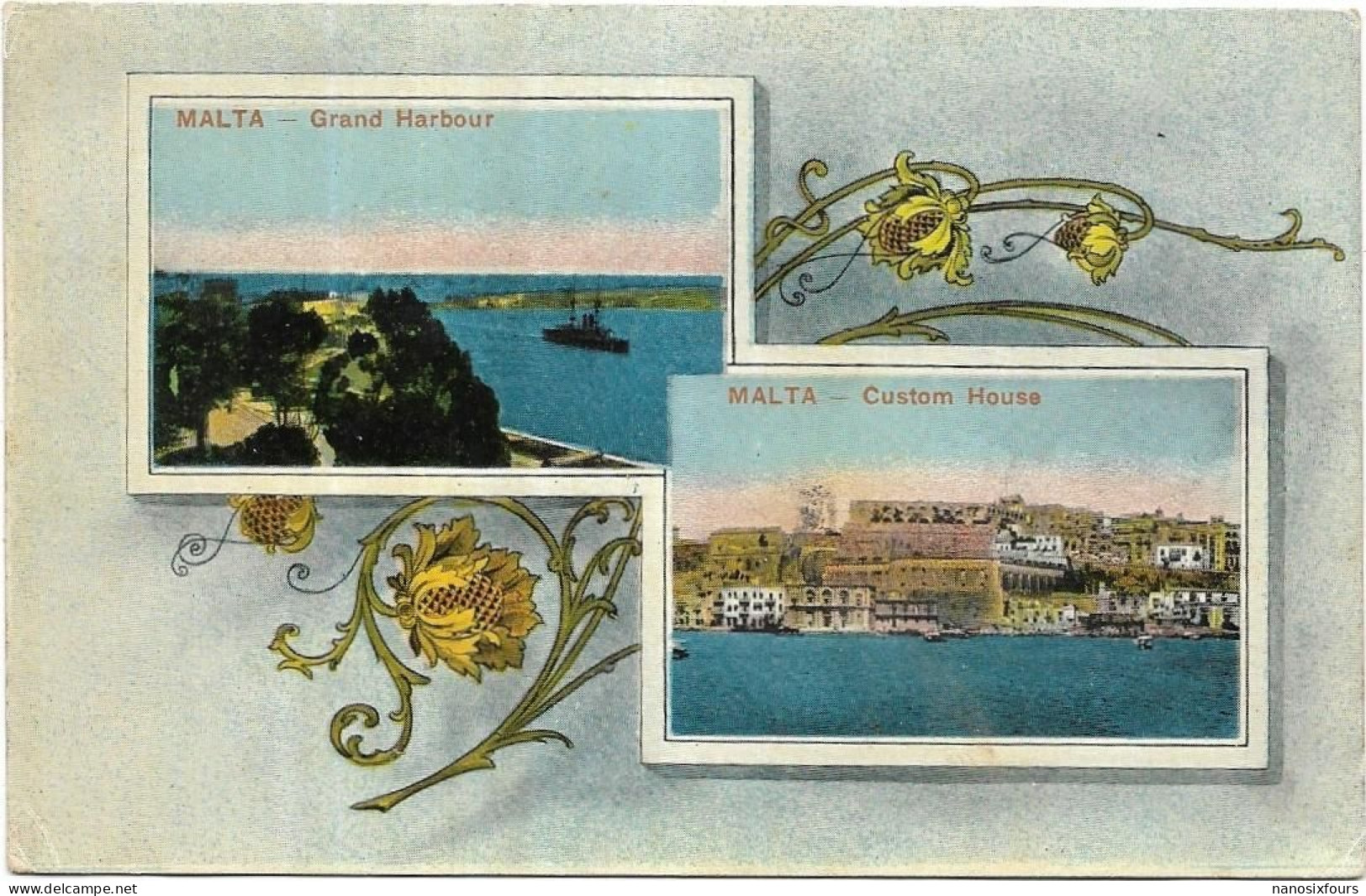 MALTE.   DOUBLE VUES CARTE ECRITE - Malta