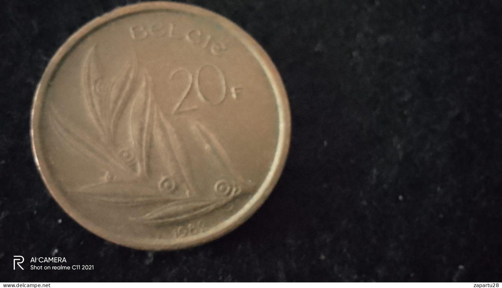 BELÇİKA-1980    20   FRANK  VF- - 20 Francs