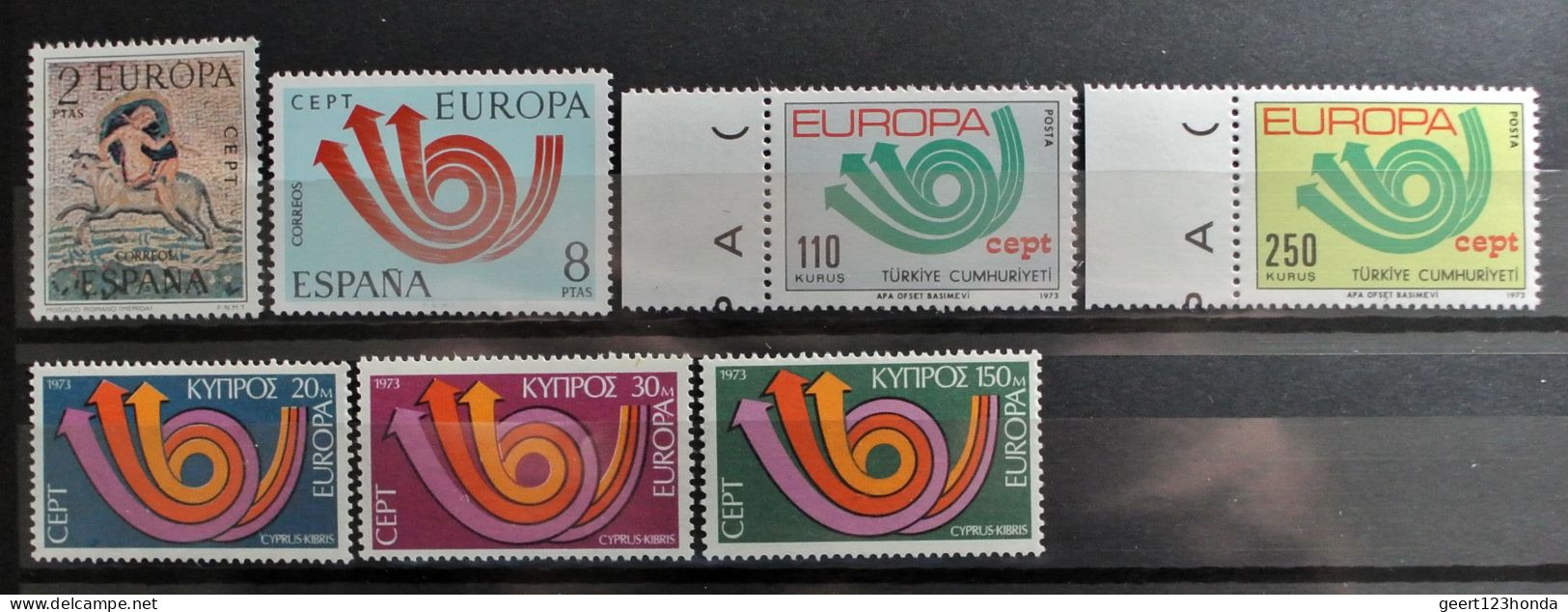 EUROPA CEPT 1973 " JAHRGANGE 1973" Sehr Schon Komplett Postfrisch € 115,30 - 1973
