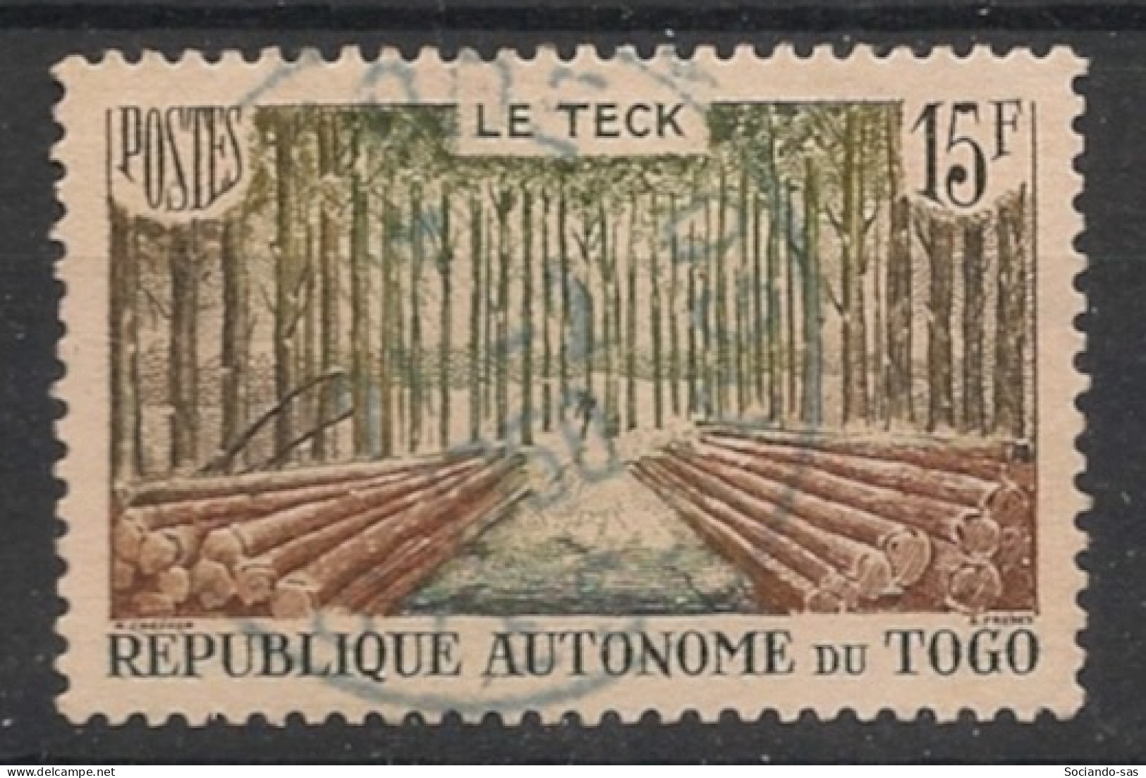 TOGO - 1957 - N°YT. 271 - Teck 15f - Oblitéré / Used - Togo (1960-...)