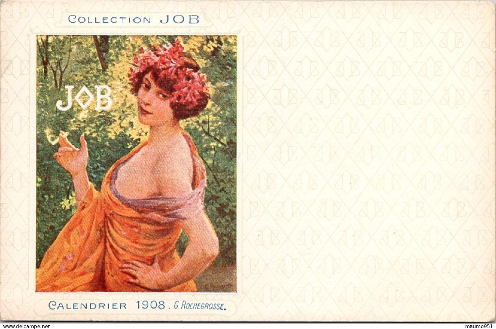 COLLECTION JOB - CALENDRIER 1908 . G. Rochegrosse - Voor 1900