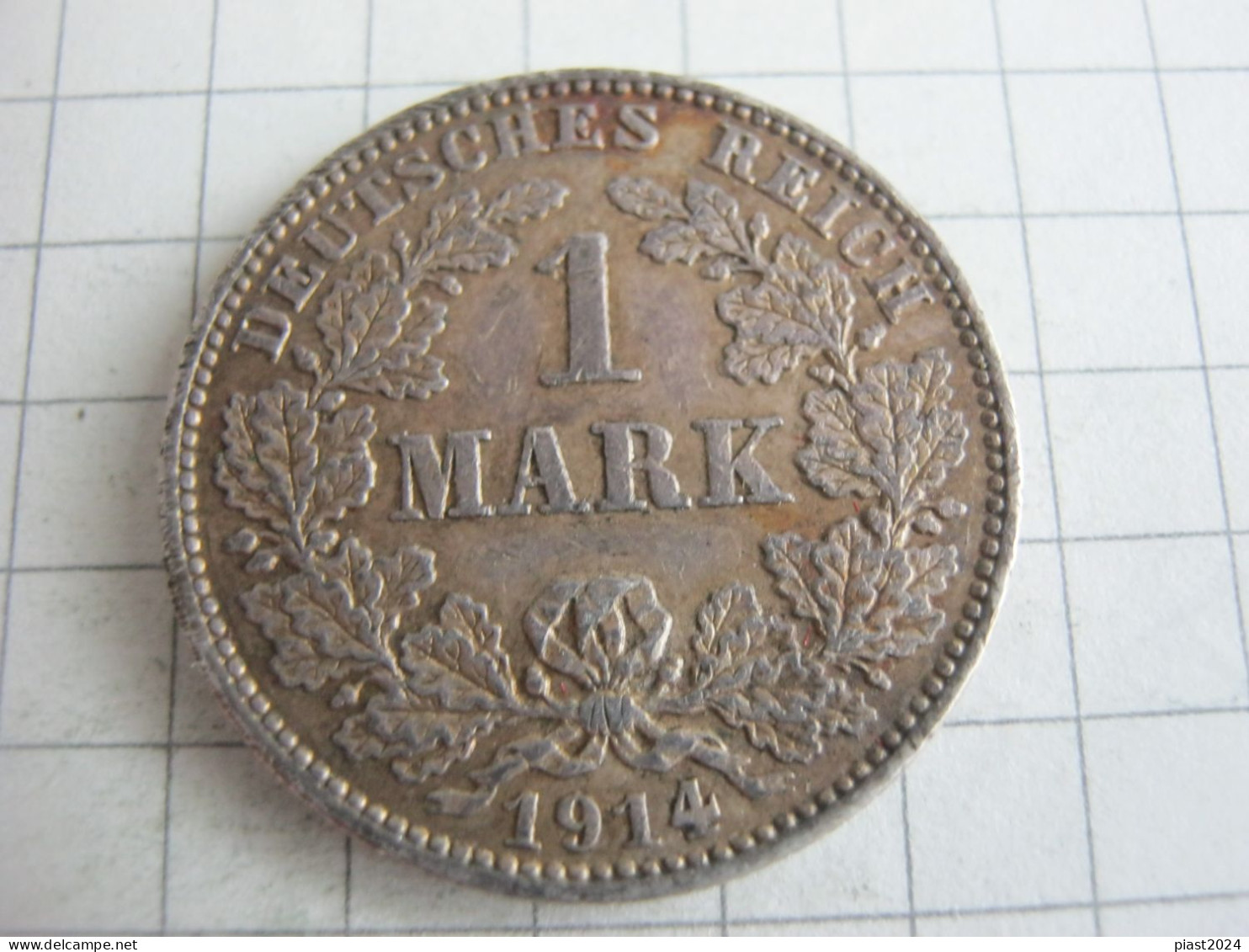 Germany 1 Mark 1914 J - 1 Mark