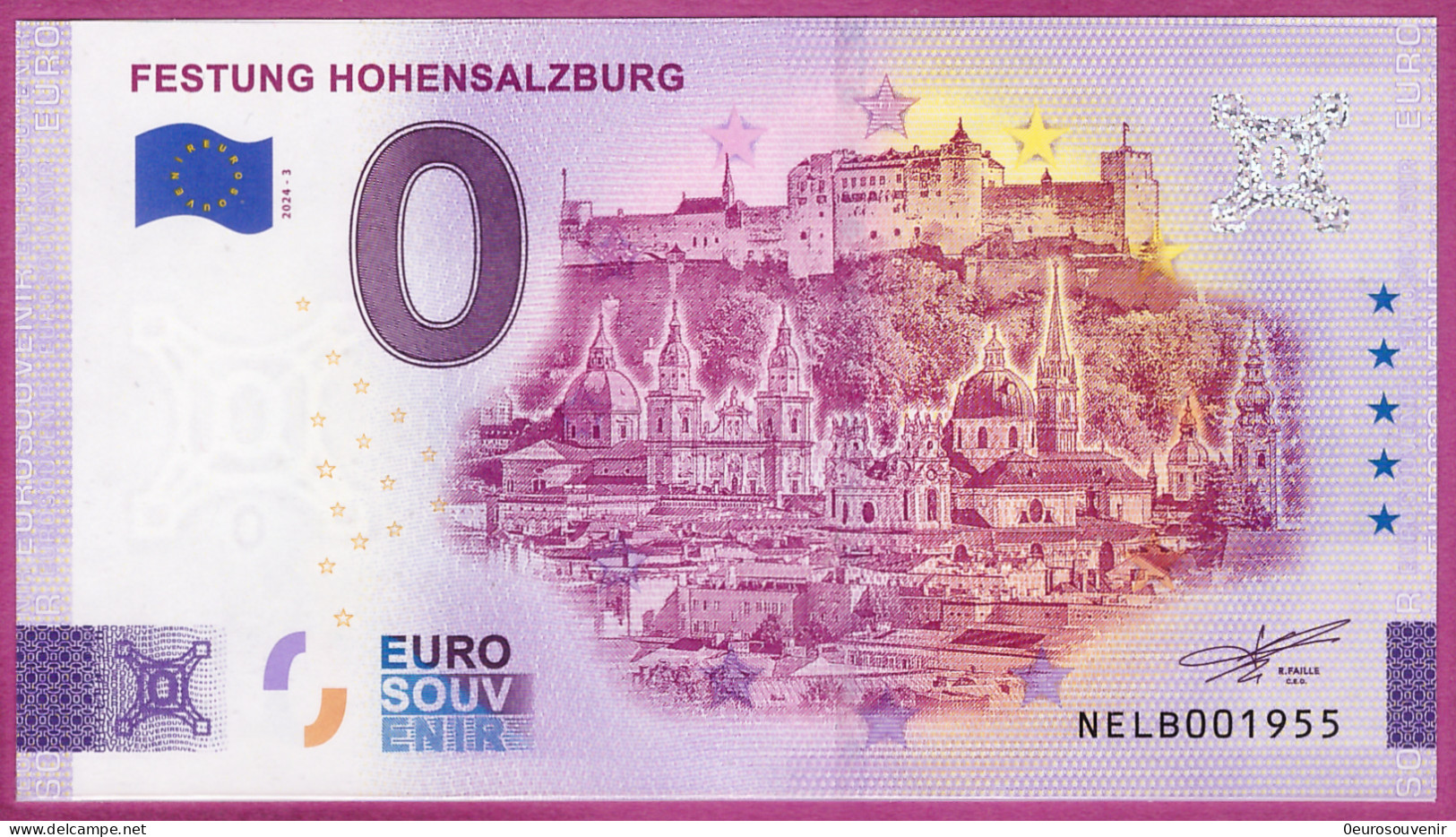 0-Euro NELB 2024-3 FESTUNG HOHENSALZBURG - Private Proofs / Unofficial