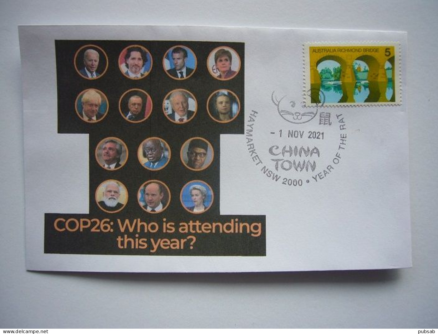 CHINA TOWN / Year Of The Rat / COP26: Who Is Attending This Year? / Nov 1,2021 - Marcophilie