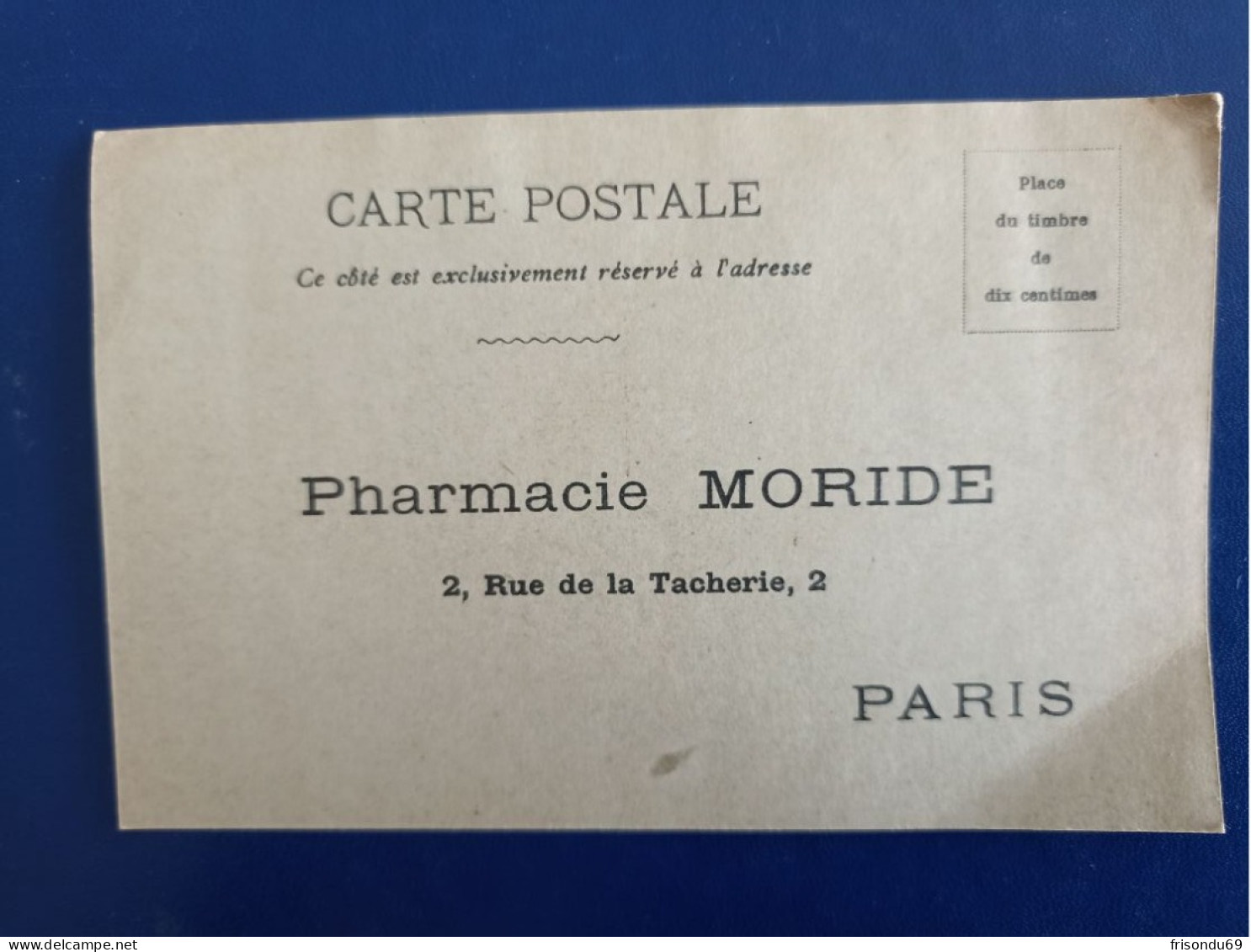 Pharmacie Moride . Paris. - Werbung