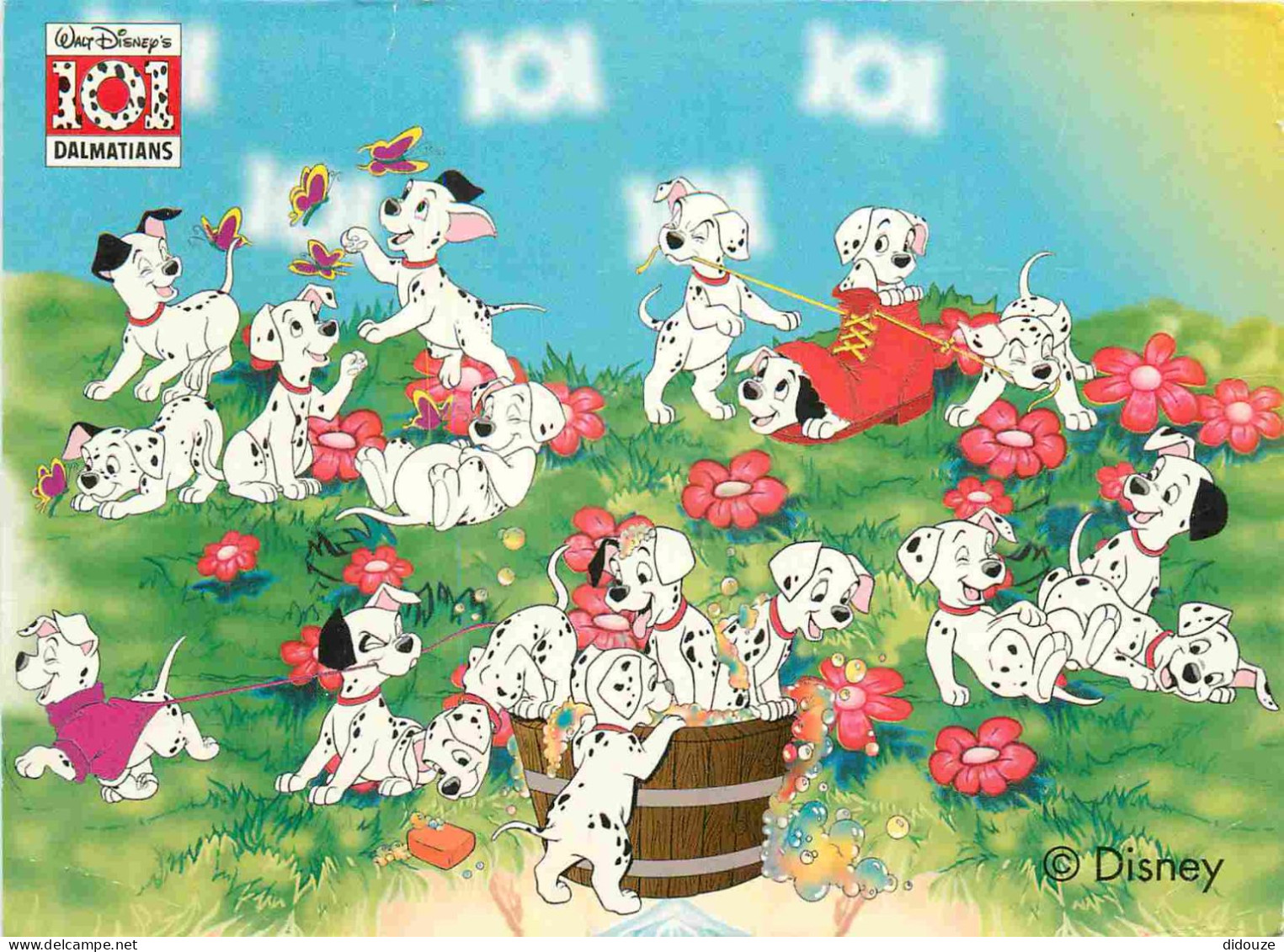 Disney - Les 101 Dalmatiens - CPM - Voir Scans Recto-Verso - Andere & Zonder Classificatie