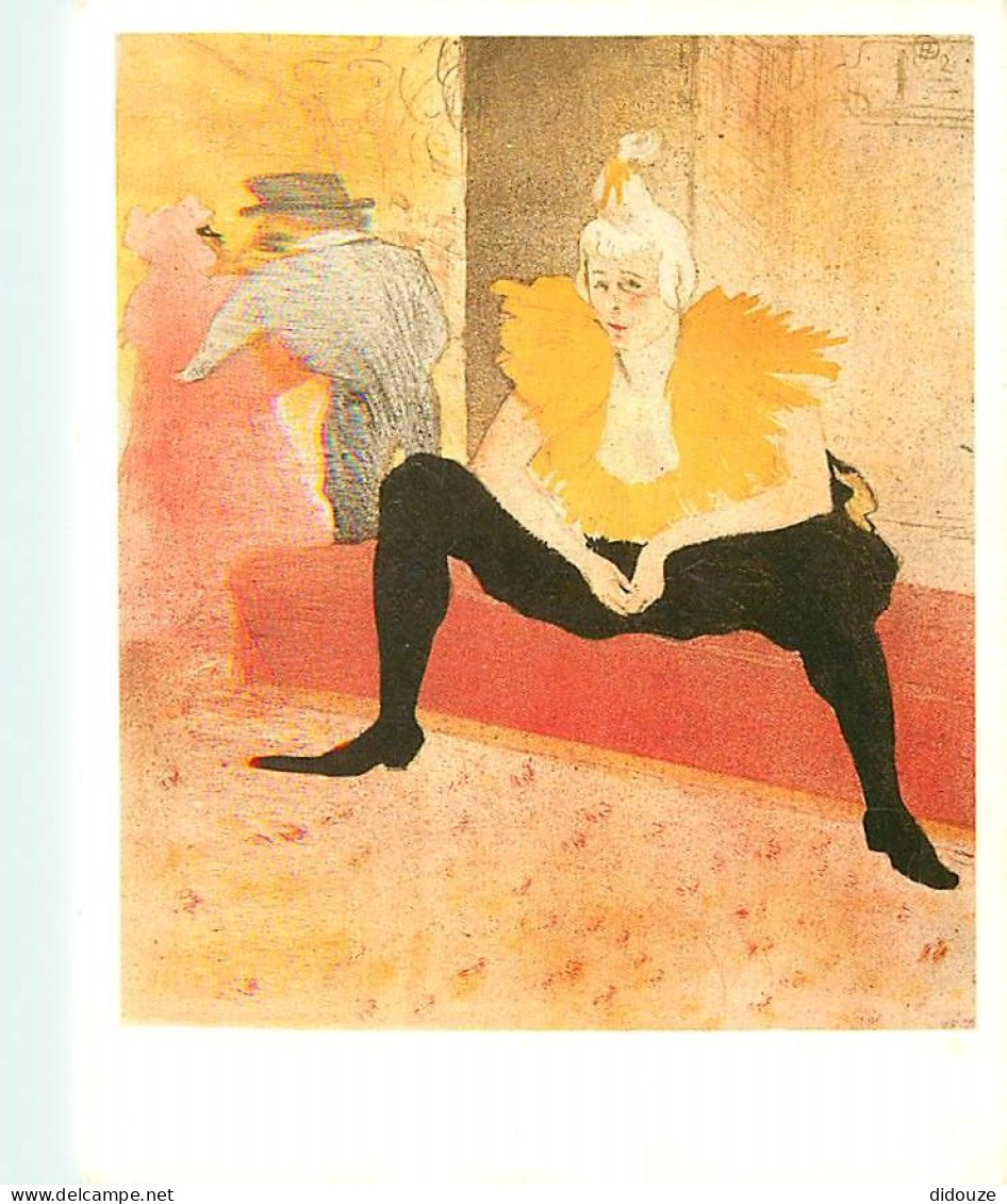 Art - Peinture - Henri De Toulouse Lautrec - La Clownesse Assise - CPM - Carte Neuve - Voir Scans Recto-Verso - Paintings