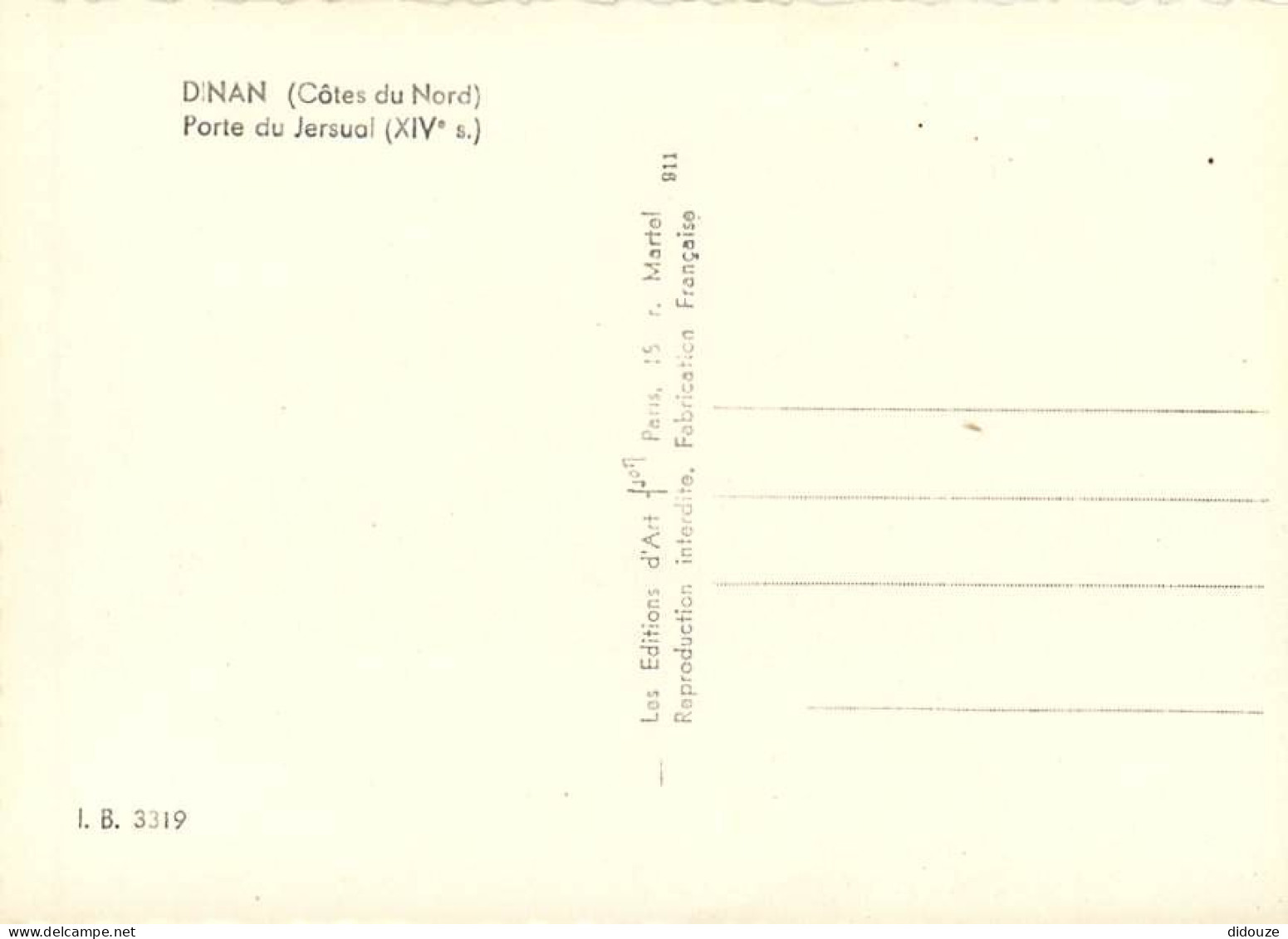 22 - Dinan - Porte Du Jersual - CPSM Grand Format - Carte Neuve - Voir Scans Recto-Verso - Dinan