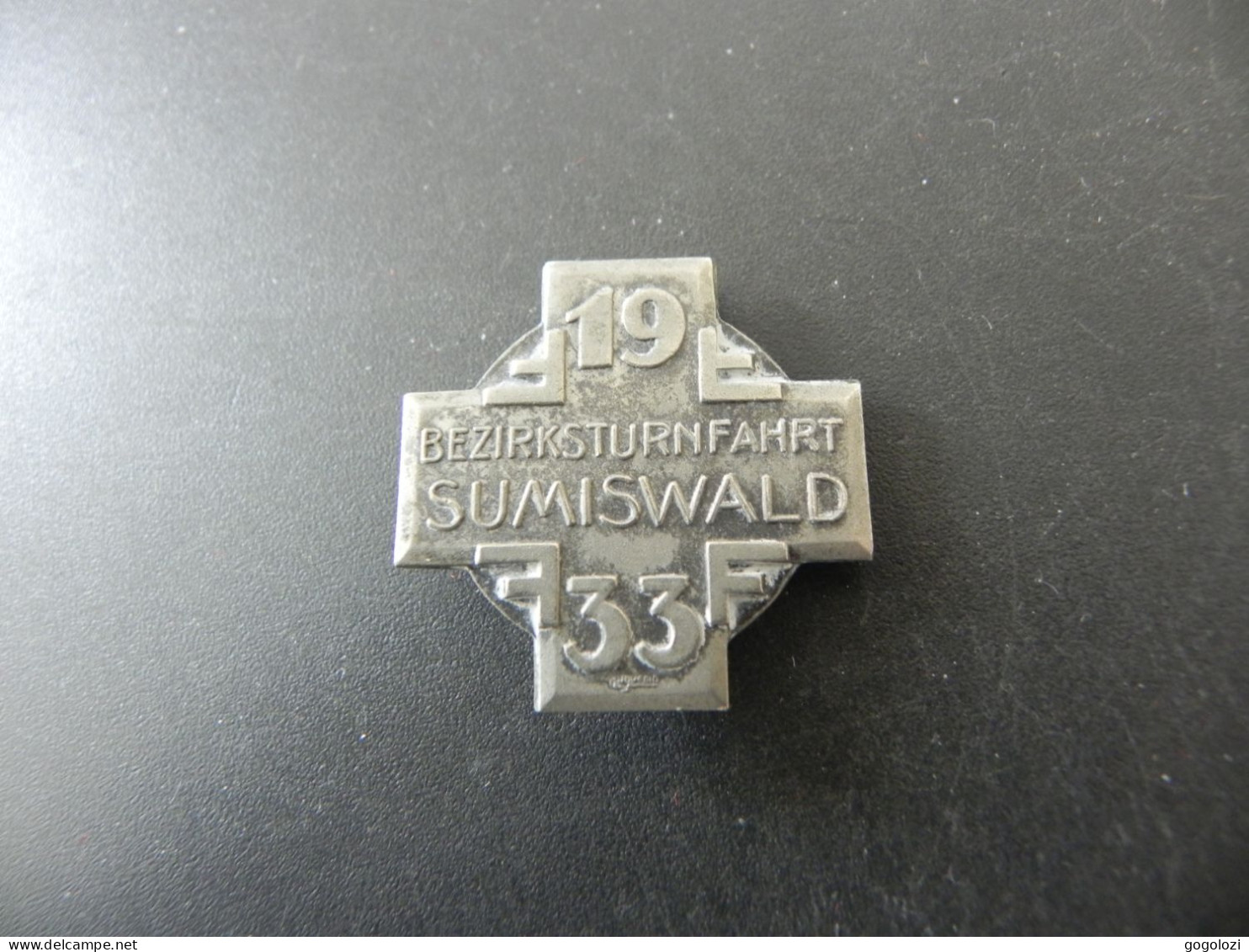Old Badge Schweiz Suisse Svizzera Switzerland - Turnkreuz Sumiswald 1933 - Ohne Zuordnung