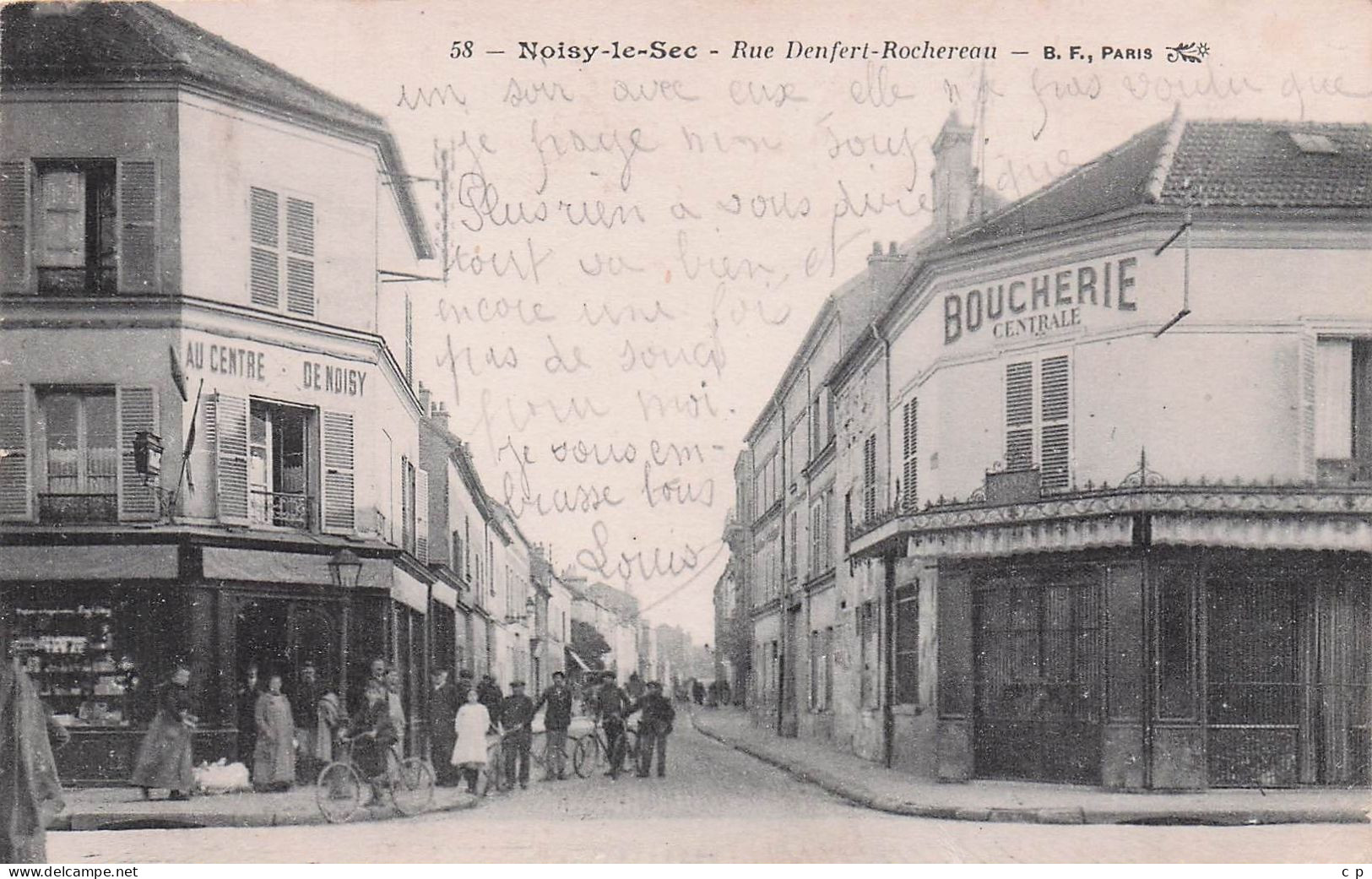 Noisy Le Sec - Rue Denfert Rochereau  -  Boucherie - CPA °J - Noisy Le Sec