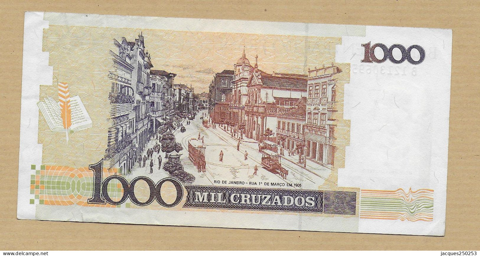 1000 CRUZEIROS 1988 SUP - Brazil