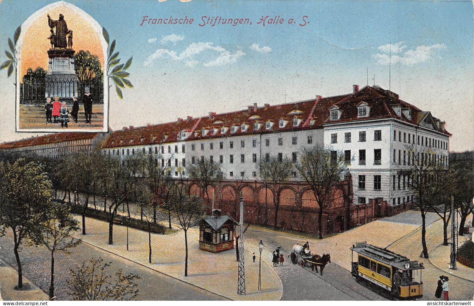 Halle A.S. Francksche Stiftungen Feldpgl1916 #171.746 - Other & Unclassified