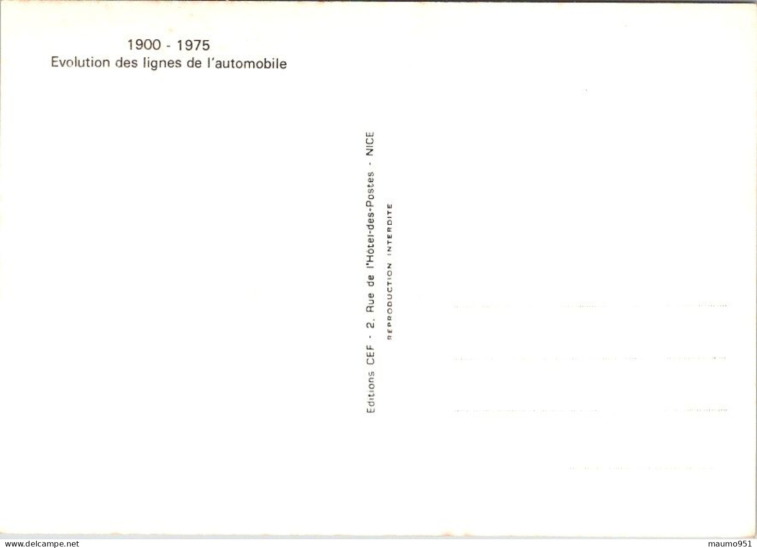 CISITALIA PININFARINA 1946 - Voiture / Evolution Des Lignes Automobile - Carte Philatélique Avec Timbre Monaco 1975 CIS - Sonstige & Ohne Zuordnung