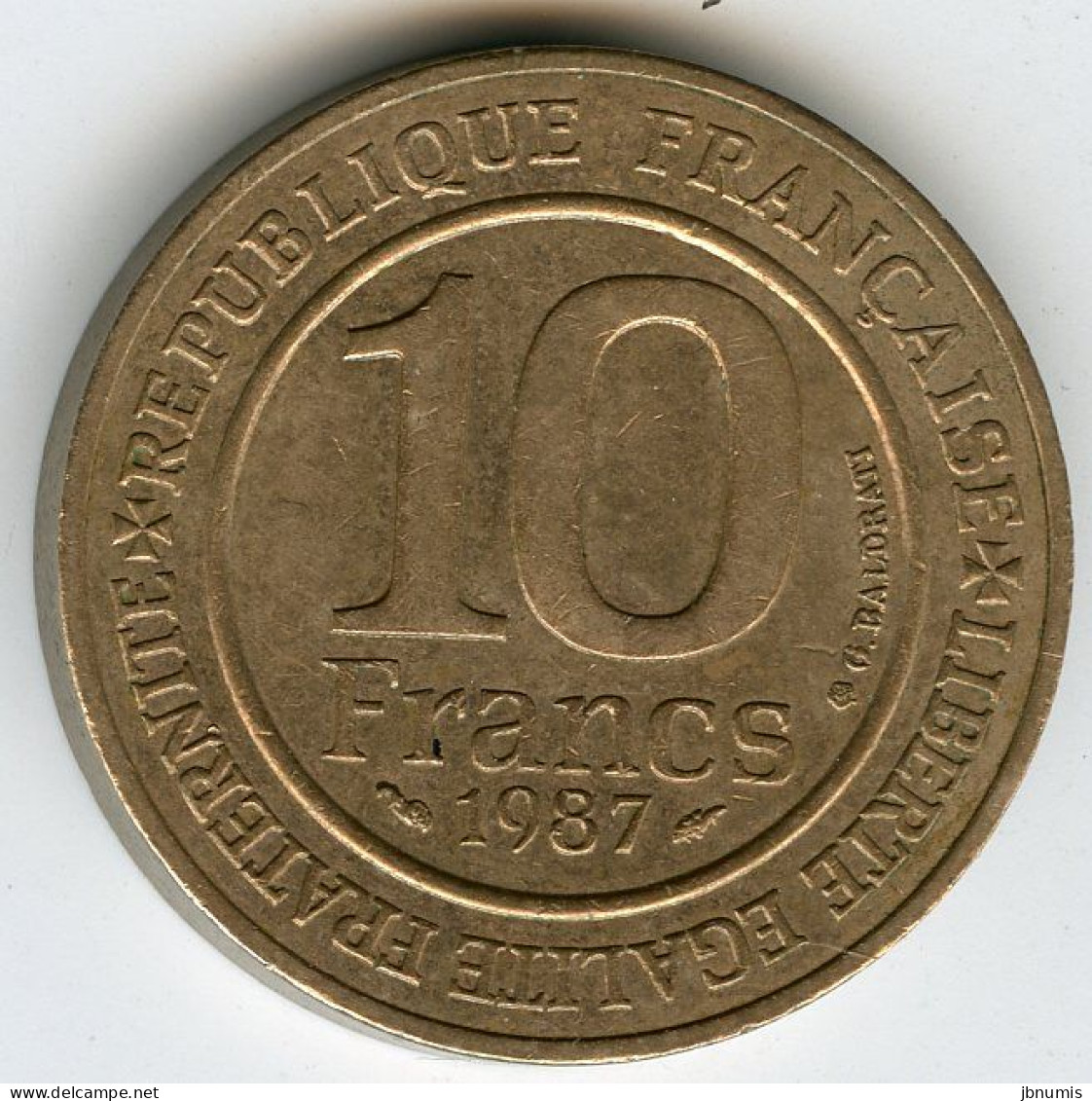 France 10 Francs 1987 Hugues Capet 987 GAD 820 KM 961d - 10 Francs
