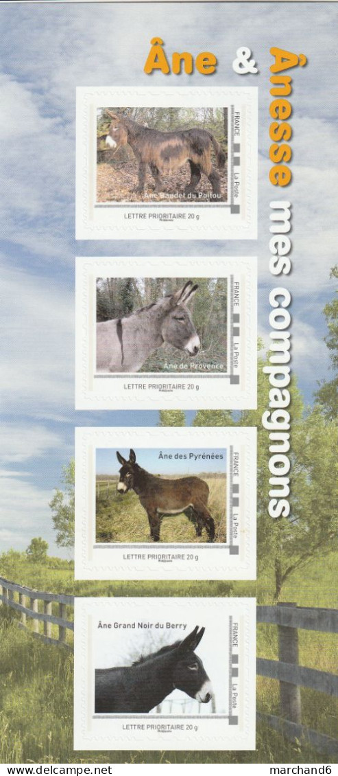 Feuillet Collector Ane & Anesse Mes Compagnons France 2015 IDT L P 20gr 4 Timbres Autoadhésifs N°306 - Collectors