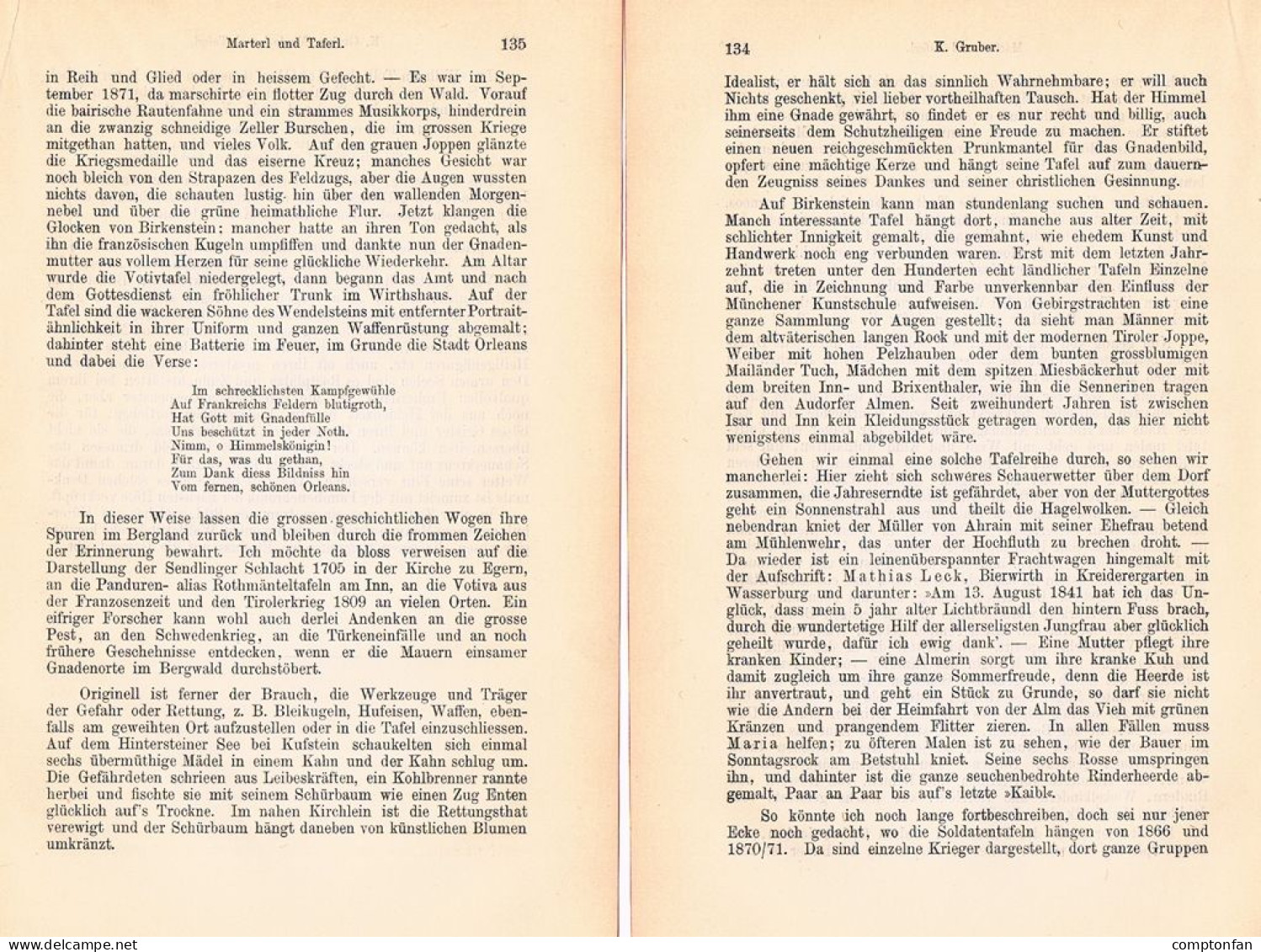 A102 1487 Gruber Marterl Und Taferl Bildstock Artikel 1888 - Other & Unclassified