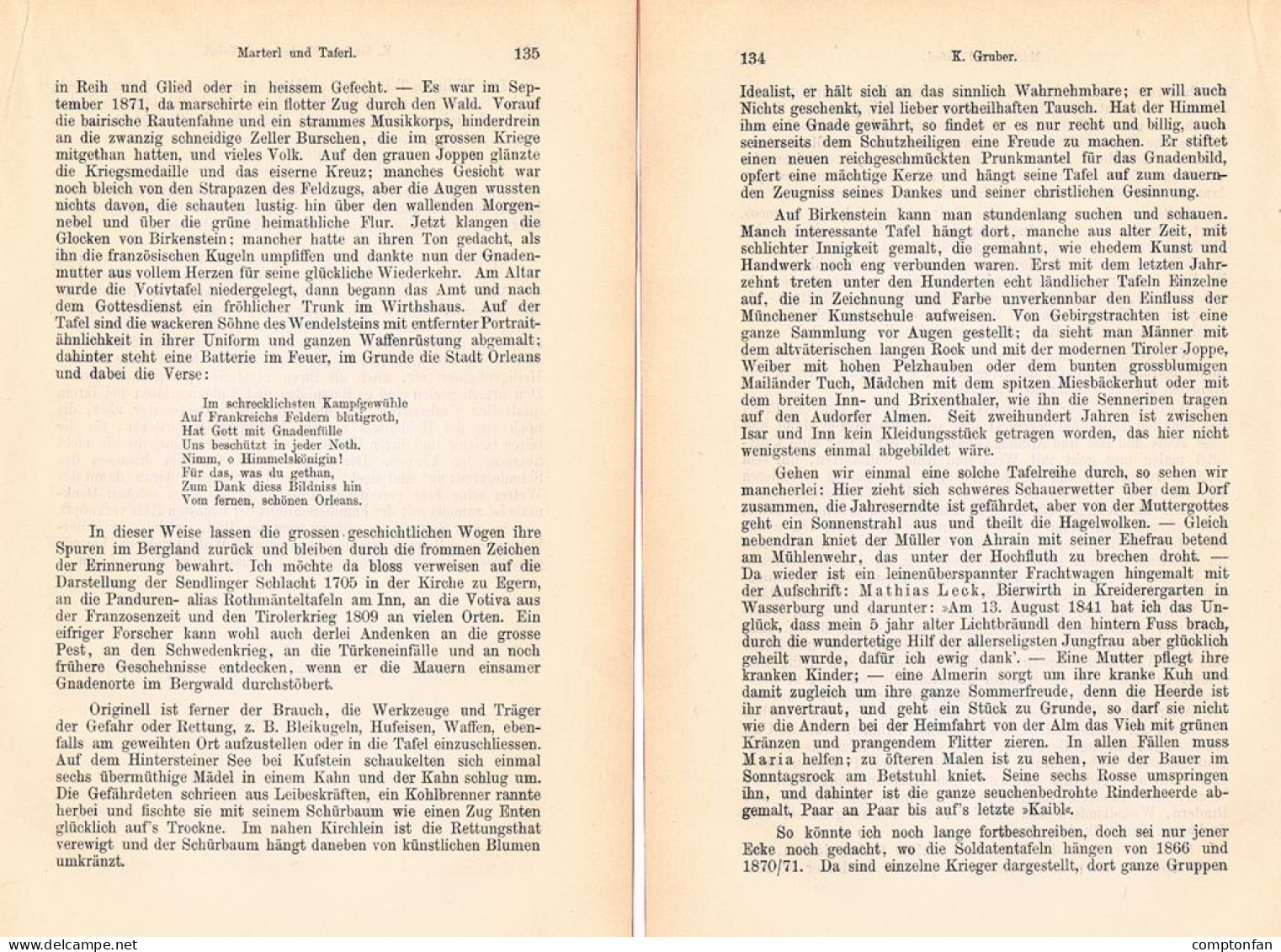A102 1487 Gruber Marterl Und Taferl Bildstock Artikel 1888 - Altri & Non Classificati