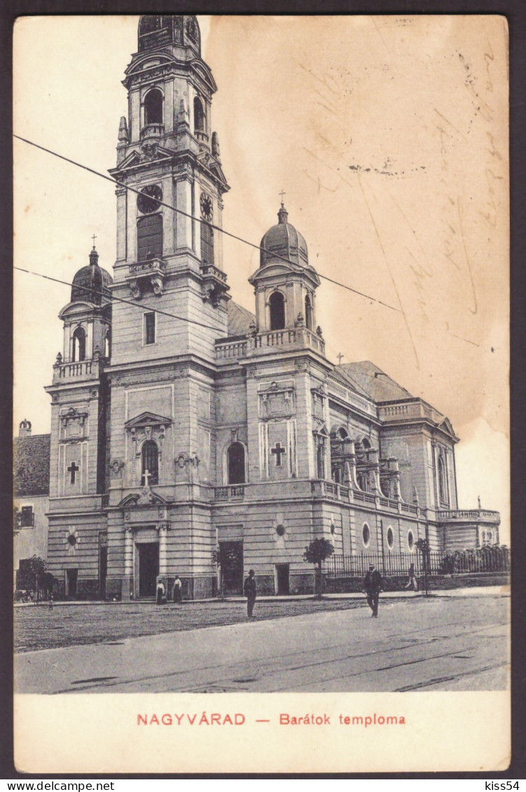 RO 94 - 22922 ORADEA, Church, Romania - Old Postcard - Used - 1911 - Romania
