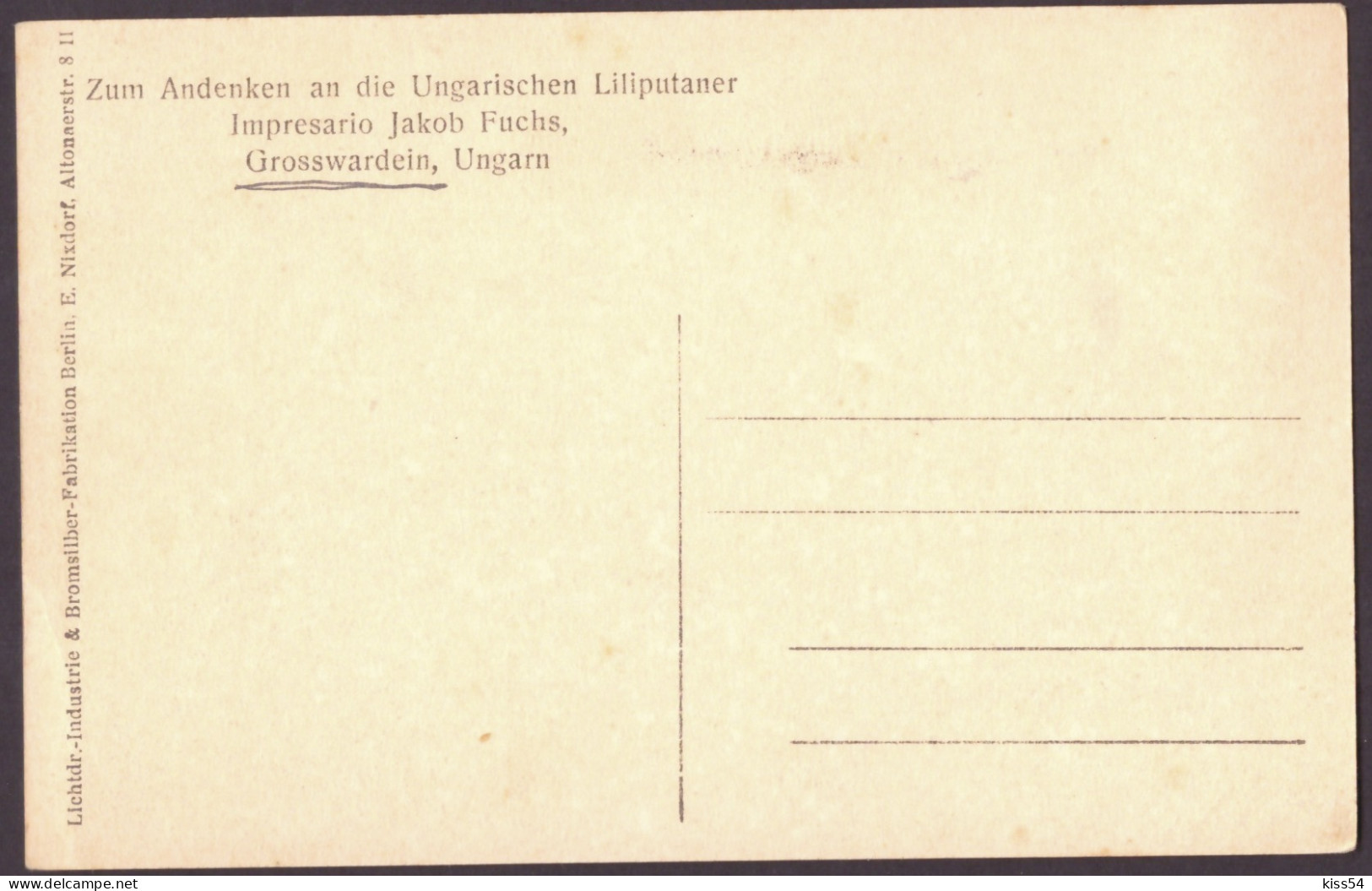RO 94 - 23135 ORADEA, Lilliputian Family, Romania - Old Postcard - Unused - Rumänien