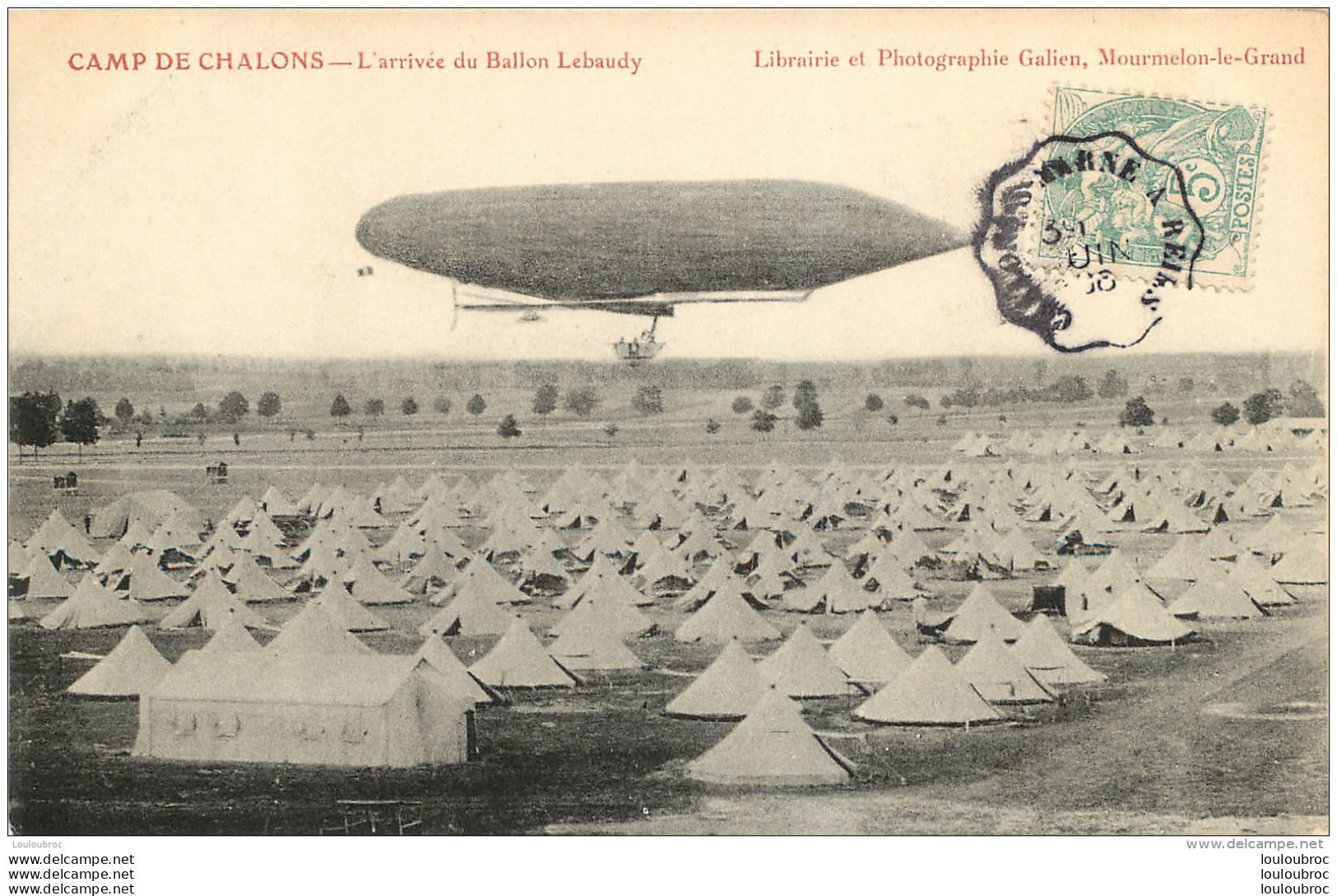 LE LEBAUDY CAMP DE CHALONS - Zeppeline