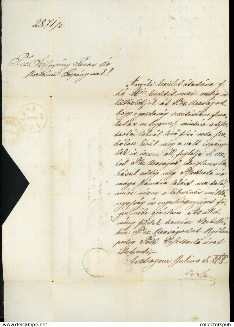 HUNGARY ESZTERGOM 1868. Nice Letter To Selmecbánya - Cartas & Documentos