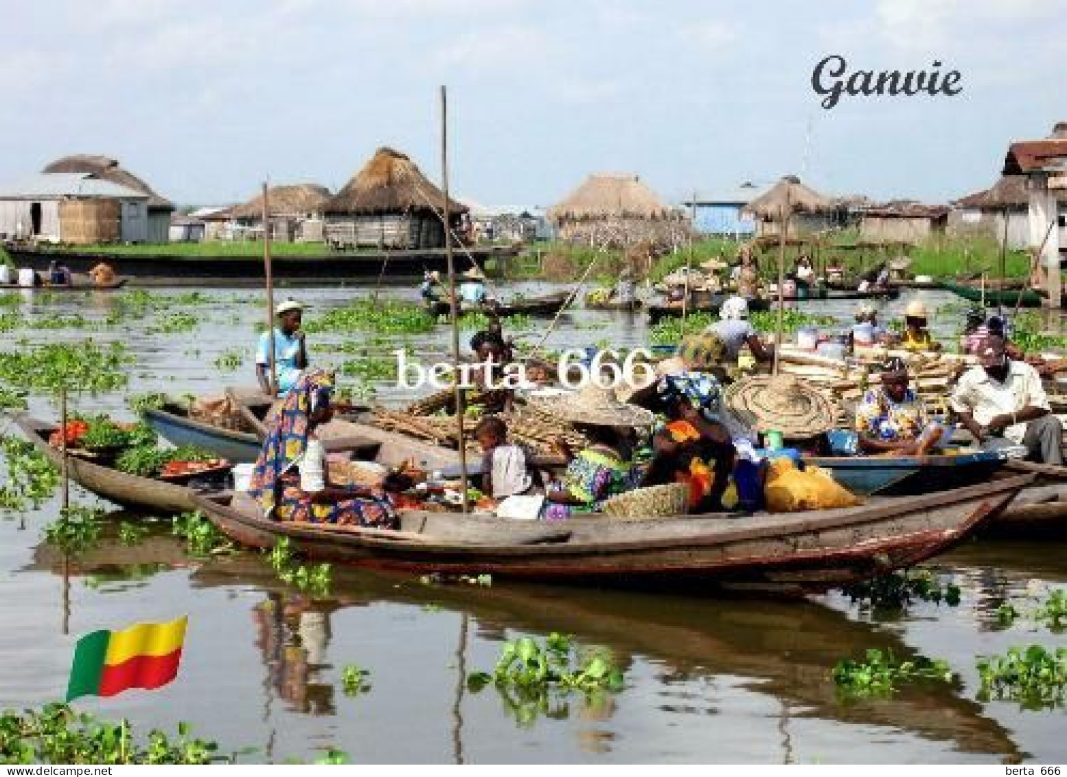 Benin Ganvie Lake Village New Postcard - Benin