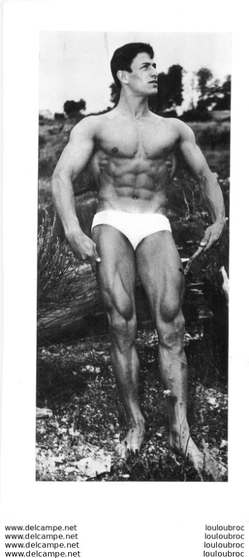 PHOTO HOMME EN MAILLOT DE BAIN CULTURISME CULTURISTE 26.50 X 12.50 CM - Sporten