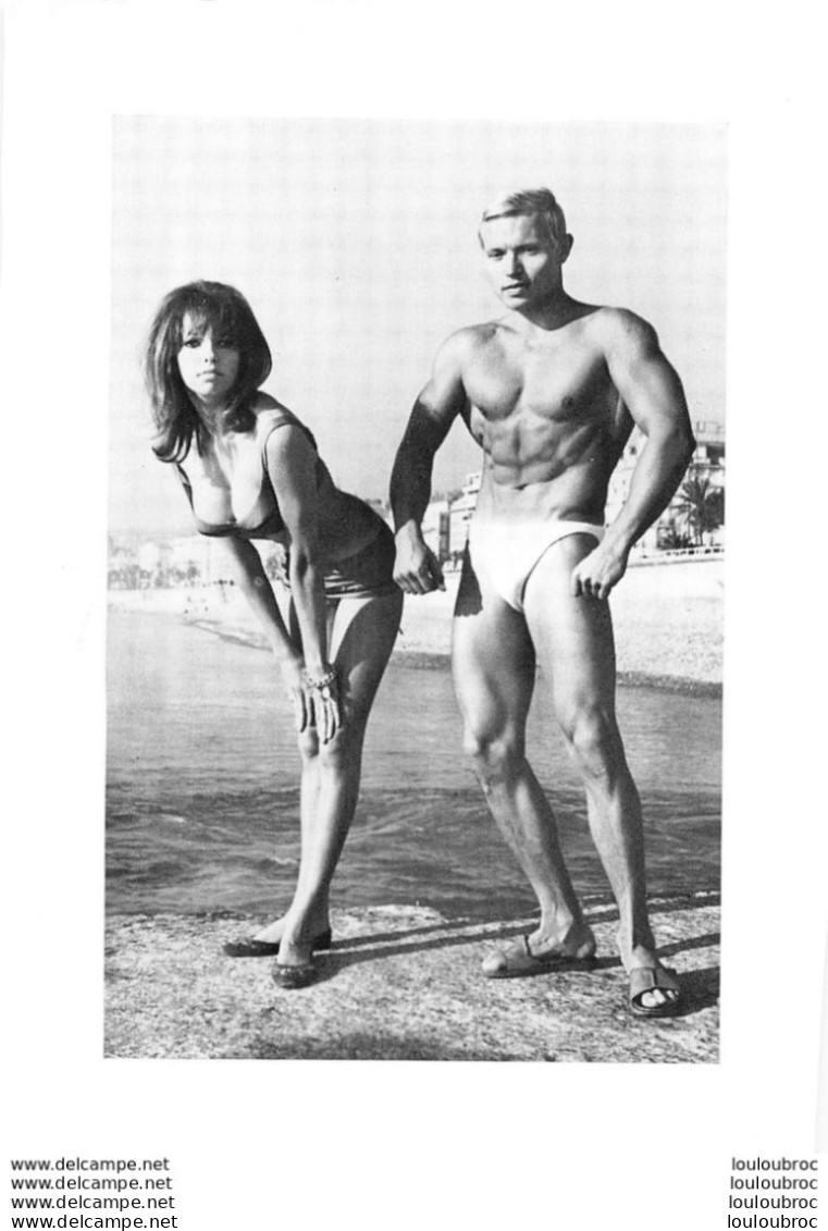 PHOTO HOMME EN MAILLOT DE BAIN CULTURISME CULTURISTE  21 X 15 CM - Deportes