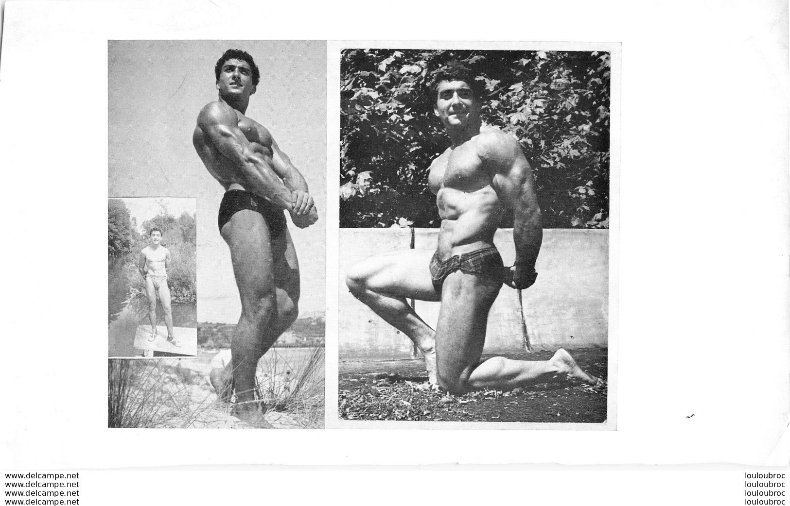 HOMME EN MAILLOT DE BAIN CULTURISME CULTURISTE  30X18CM - Otros & Sin Clasificación