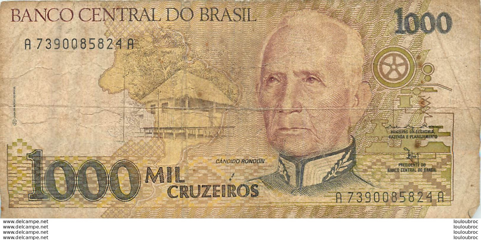 BILLET  BRASIL 1000 CRUZEIROS - Brazil