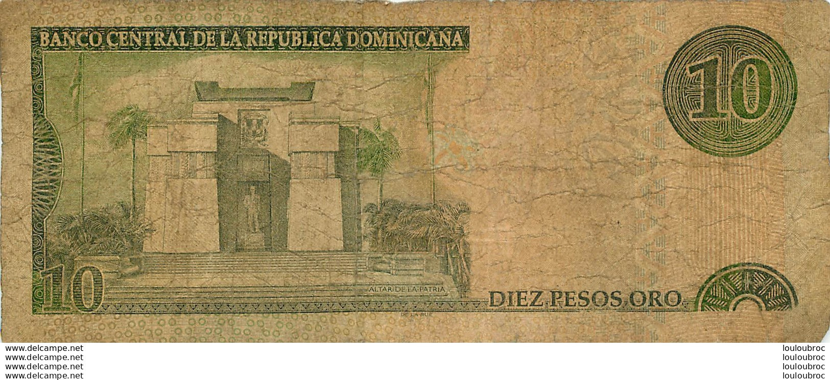 BILLET   REPUBLICA DOMINICANA 10  PESOS - República Dominicana