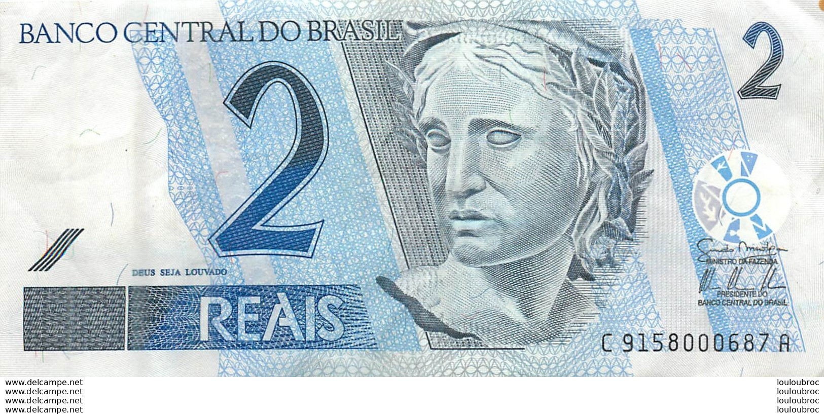 BILLET   BRASIL  2 REAIS - Brasile