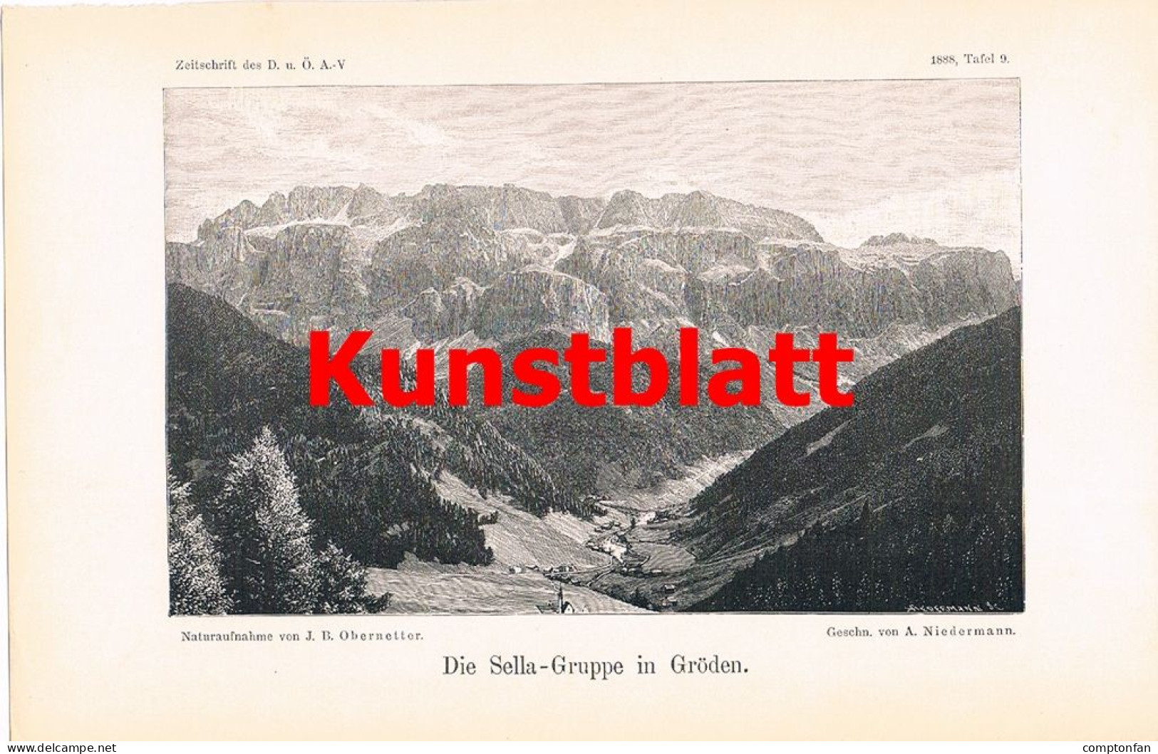 A102 1491 Schulz Gröden Dolomiten Geislergruppe Sellagruppe Artikel 1888 - Altri & Non Classificati