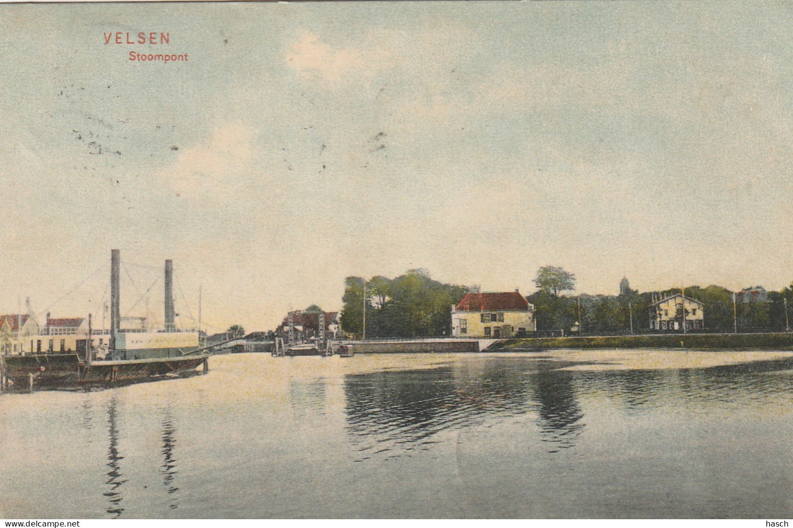4934 60 Velsen, Stoompont. 1908.  - Andere & Zonder Classificatie