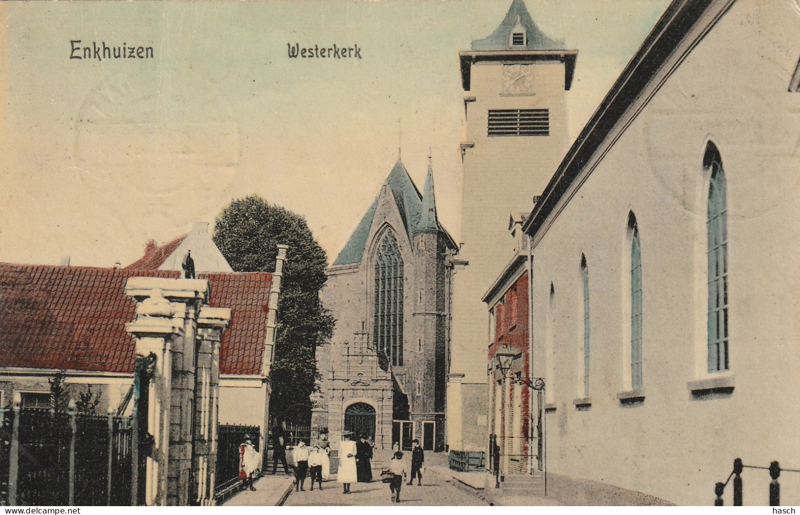 4934 75 Enkhuizen, Westerkerk. 1910.  - Enkhuizen
