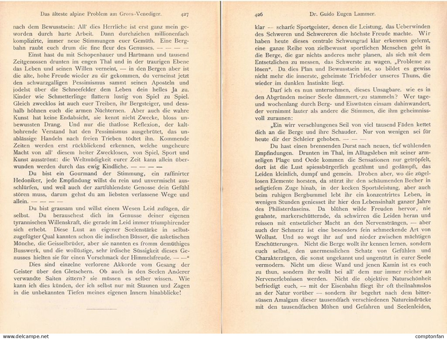 A102 1493 Guido Lammer Venediger Großvenediger Hohen Tauern Artikel 1893 - Other & Unclassified