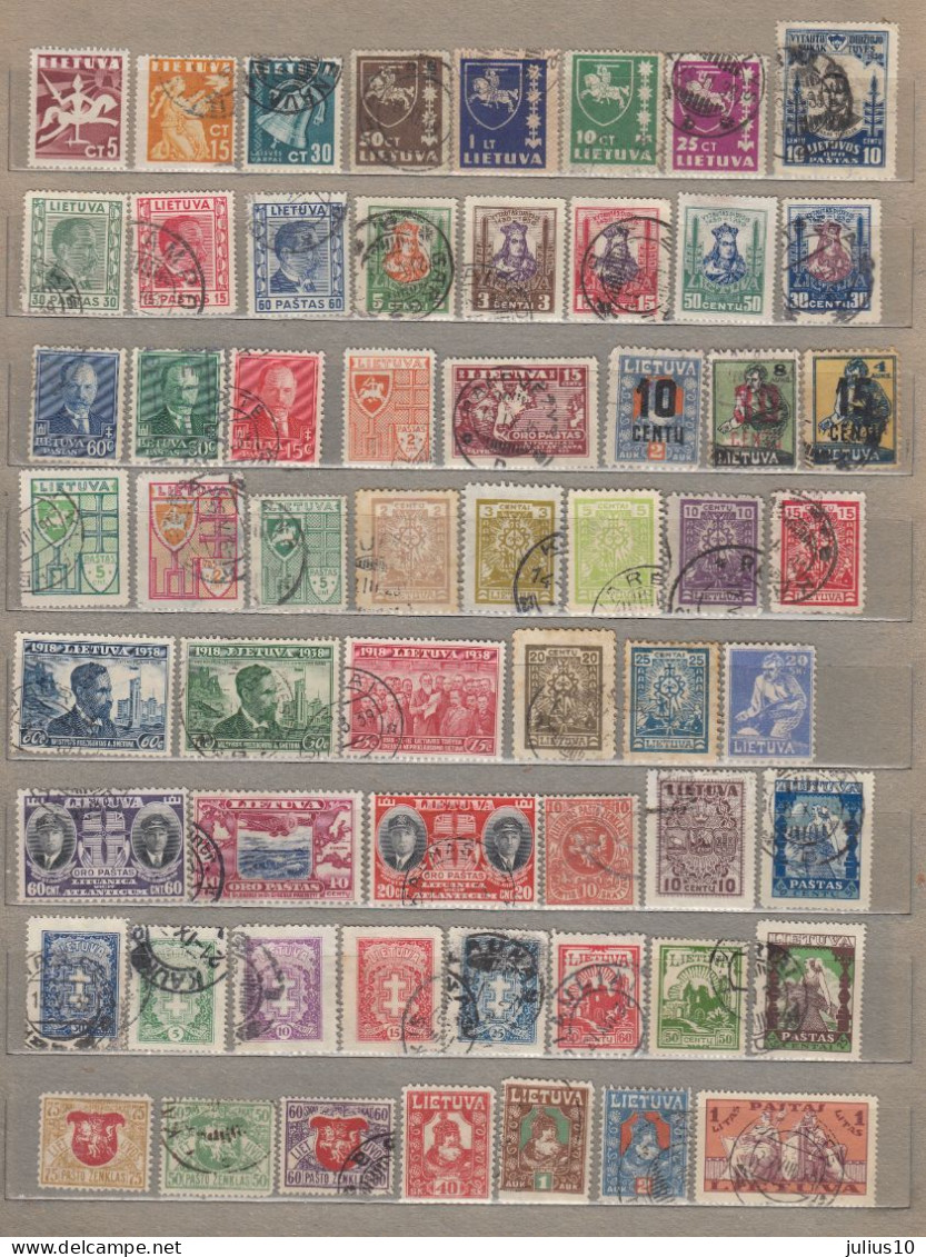 LITHUANIA Nice Different Old Used(o) Stamps Lot #V380 - Litauen