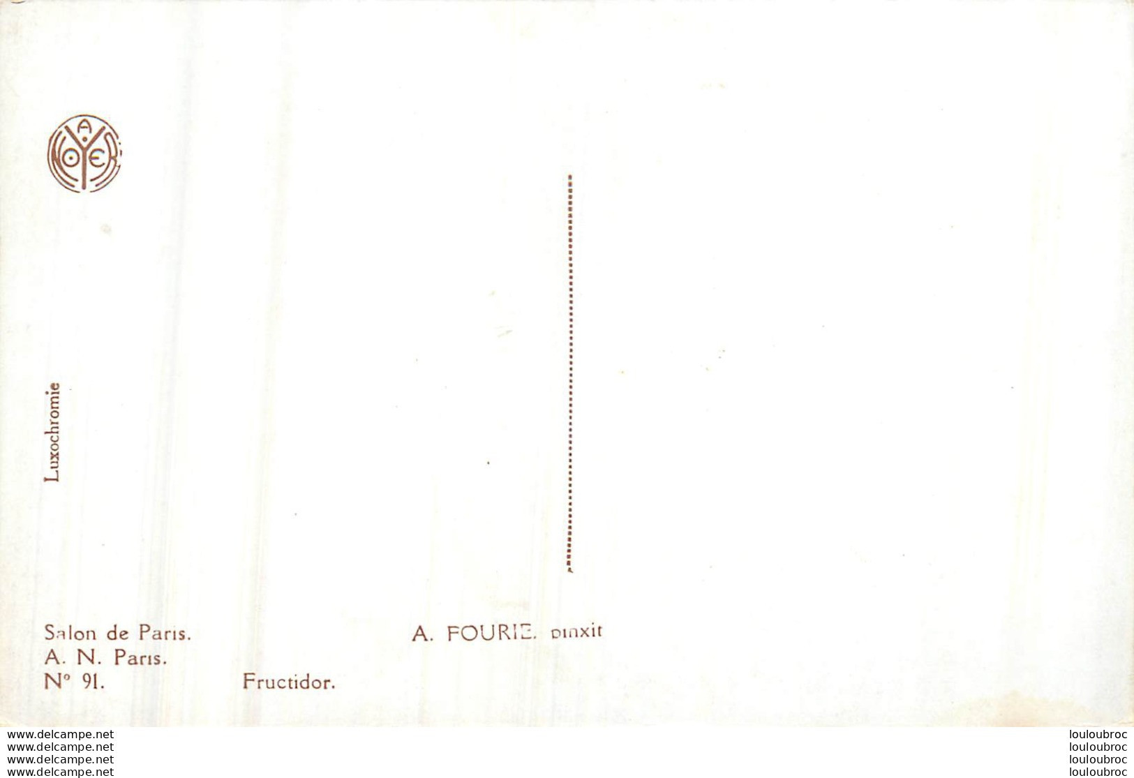 SALON DE PARIS  A.  FOURIE  FRUCTIDOR  LUXOCHROMIE - Paintings
