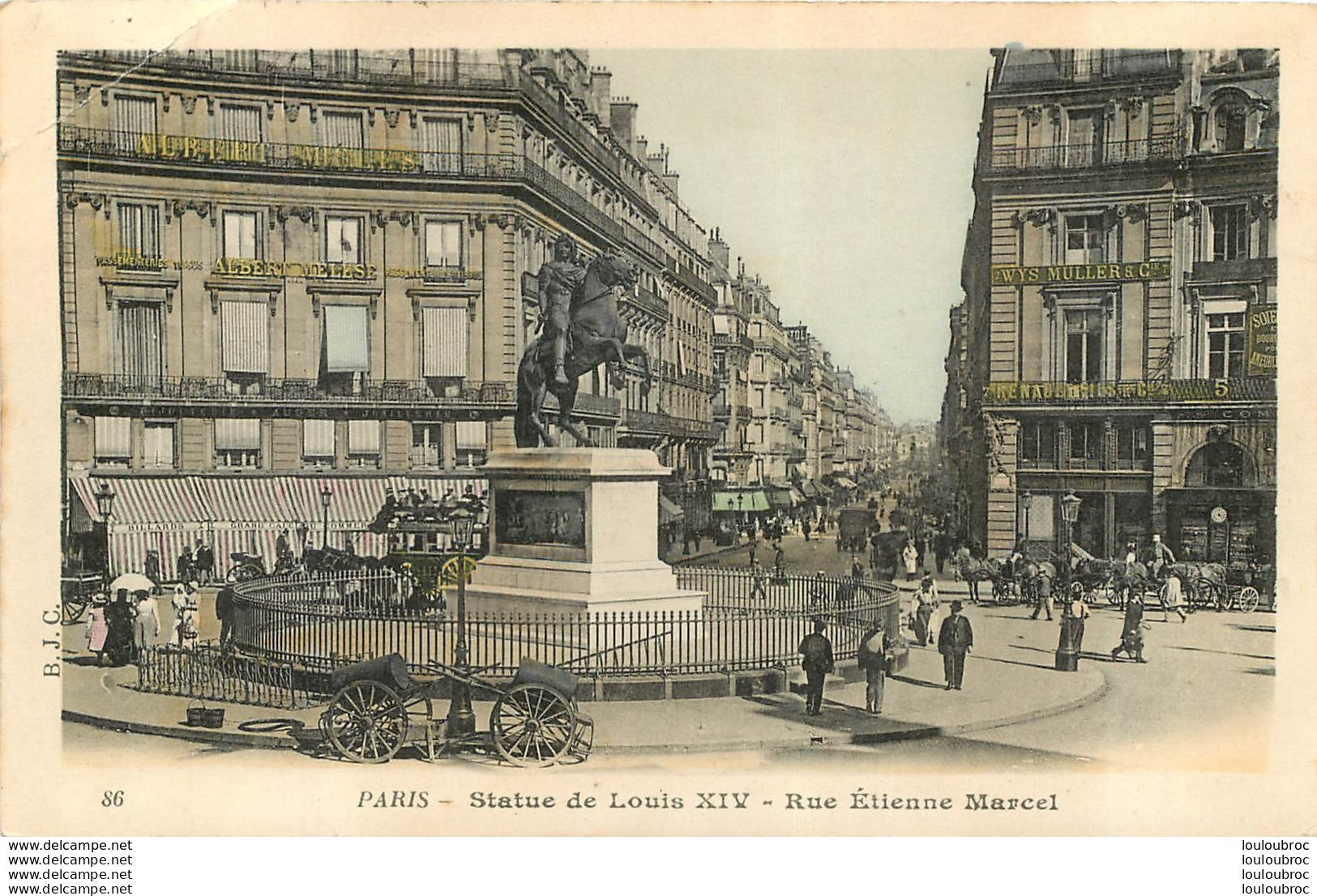 PARIS II STATUE DE LOUIS XIV RUE ETIENNE MARCEL - Arrondissement: 02