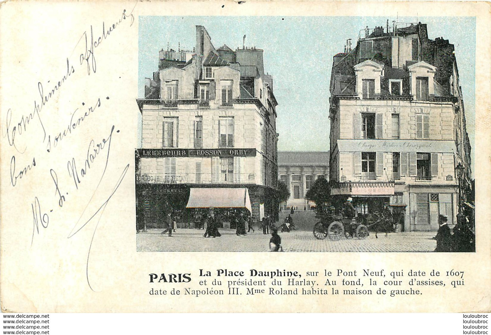 PARIS  I  LA PLACE DAUPHINE  PRECURSEUR 1906 - Arrondissement: 01