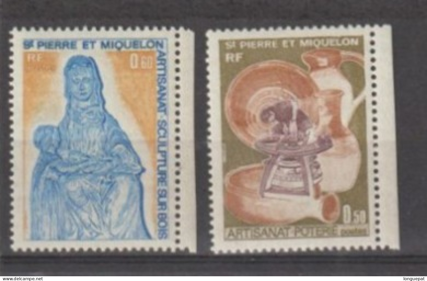 SAINT-PIERRE Et MIQUELON - Artisanat - Poterie, Sculpture Sur Bois - Unused Stamps
