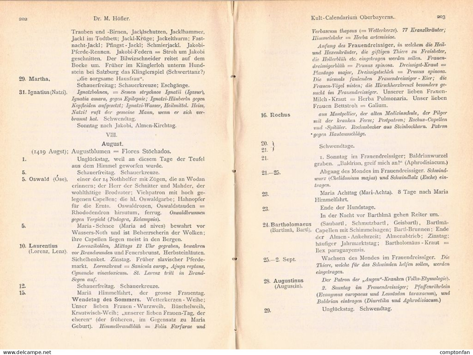 A102 1494 Dr. Max Höfler Oberbayern Volksmedizin Volksheilkunde Artikel 1893 - Altri & Non Classificati