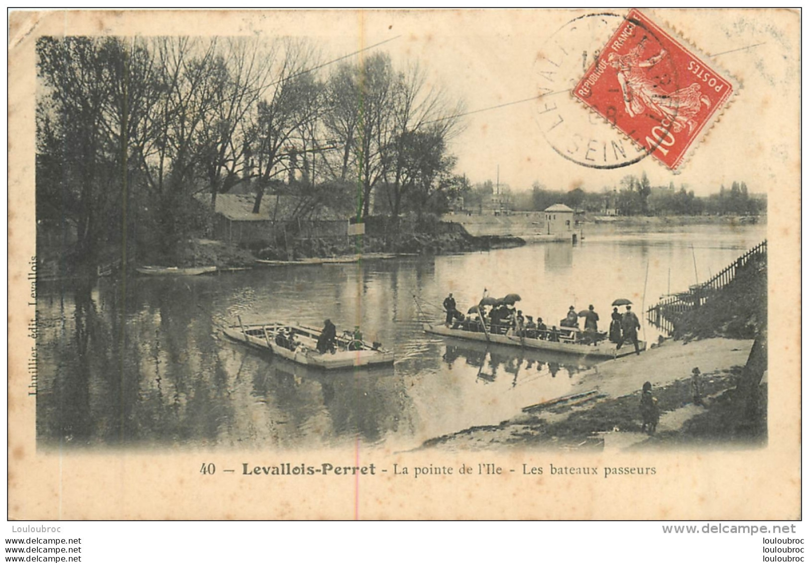 LEVALLOIS PERRET LES BATEAUX PASSEURS - Levallois Perret