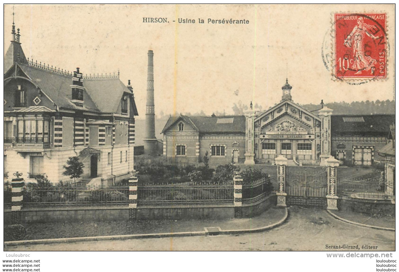 HIRSON USINE LA PERSEVERANTE - Hirson