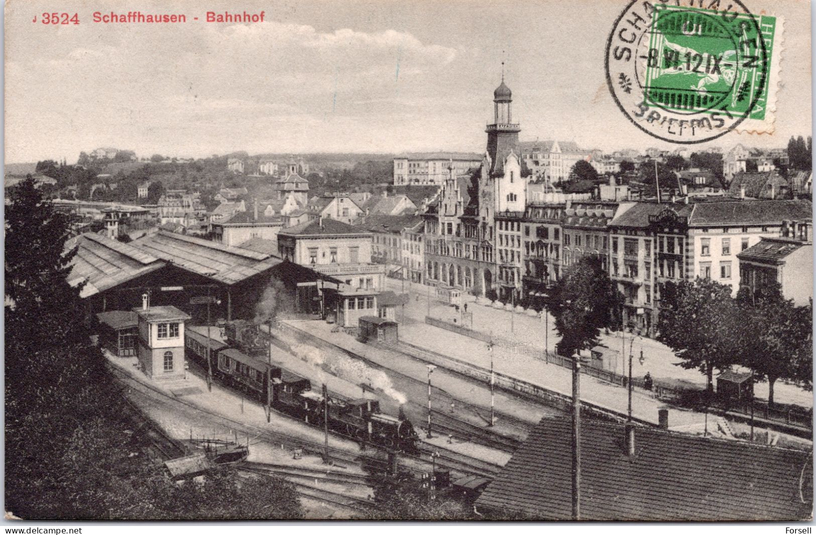 Schaffhausen, Bahnhof (Gelaufen 1912, Nach Algerien) - Schaffhouse