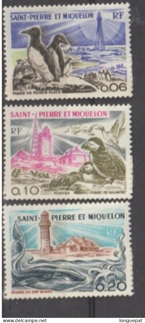 SAINT-PIERRE Et MIQUELON - Phares : Phare De Pointe-Plate, Phare De Galentry, Phare Du Cap-Blanc - Infrastructure - Unused Stamps
