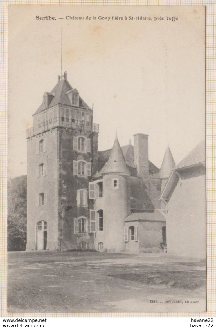 8AK3674 CHATEAU DE LA GOUPILLIERE A ST HILAIRE PRES TUFFE  2  SCANS - Tuffe