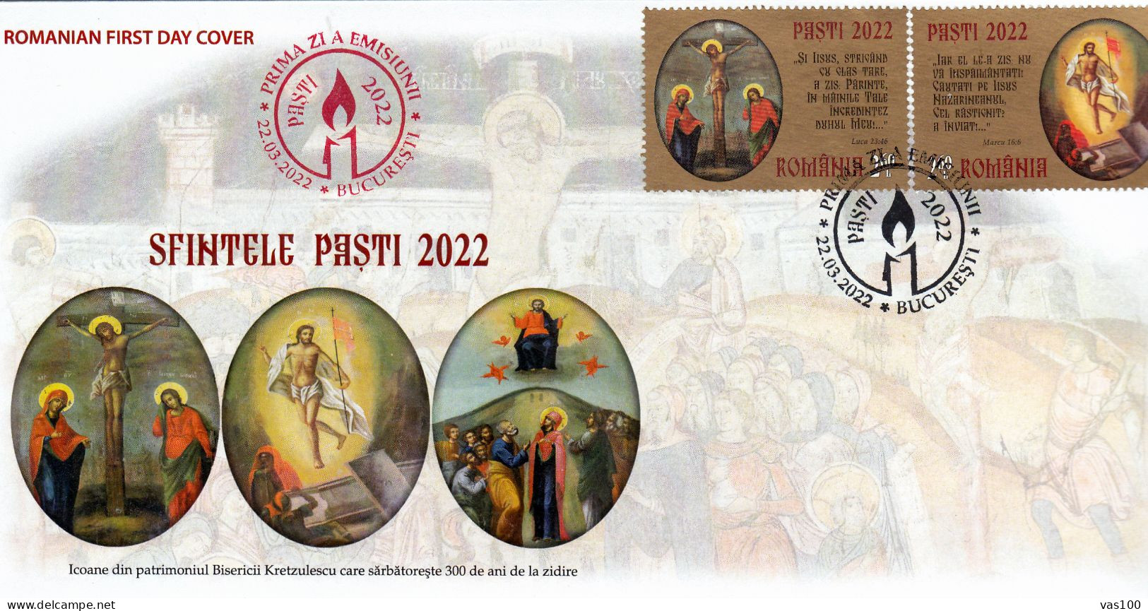 EASTER,SFINTELE PASTI,2021 COVERS  FDC , ROMANIA. - FDC