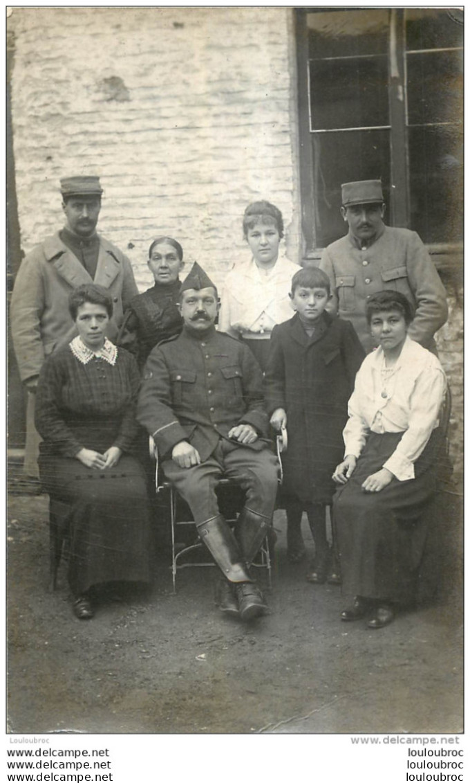 CARTE PHOTO SOLDATS ET CIVILS LIEU NON IDENTIFIE - Zu Identifizieren