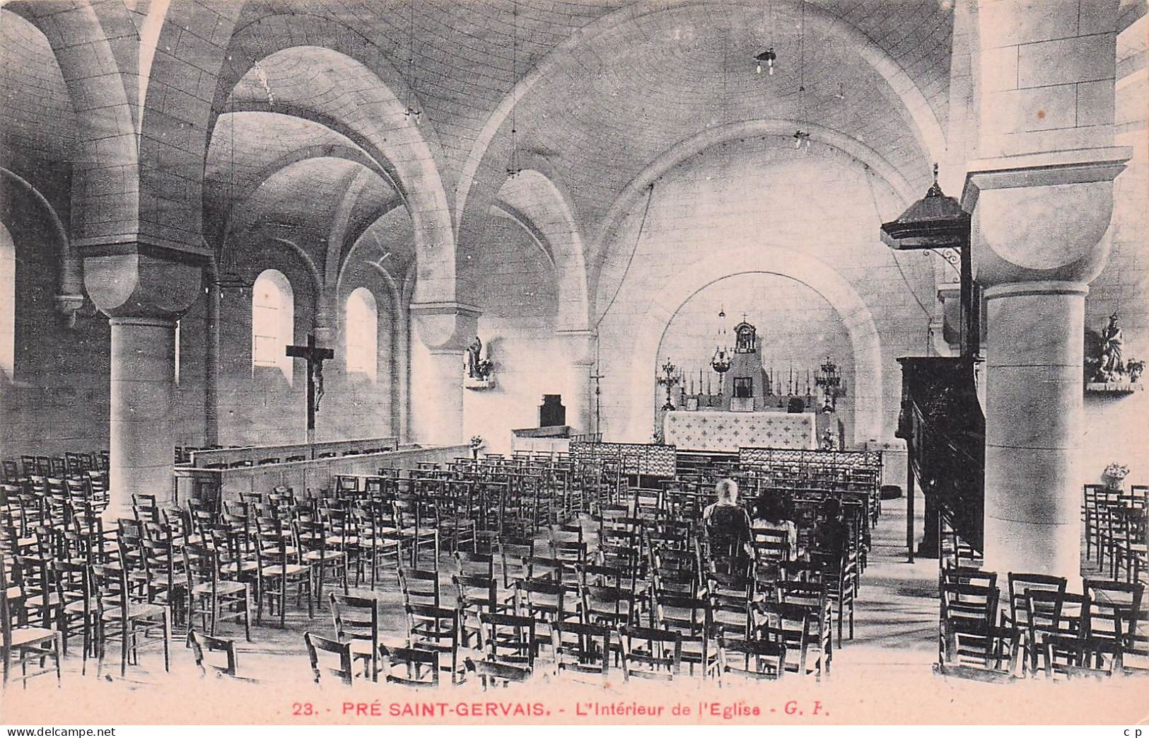 Le Pré Saint Gervais -  L'Interieur De L'Eglise   -   CPA °J - Le Pre Saint Gervais